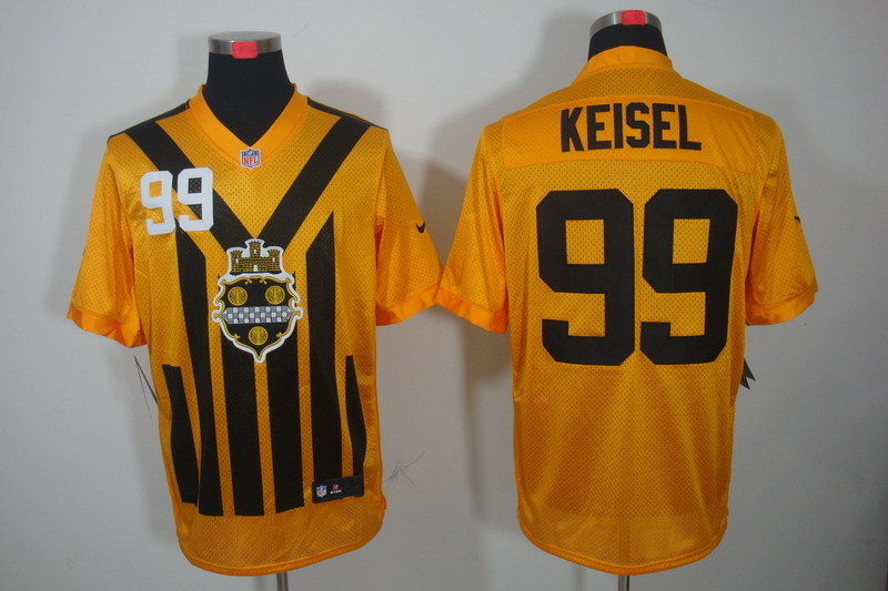 Men's Pittsburgh Steelers Brett Keisel #99 Gold Jersey